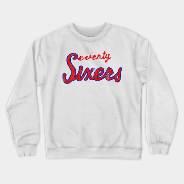 76 Classic (White) Crewneck Sweatshirt by huckblade